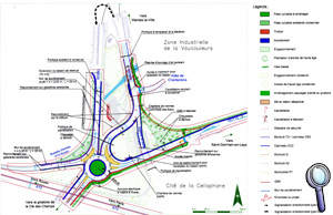 Carte échangeur Mantes Est
