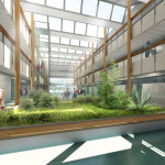 © cabinet ADA Architecture - Vue intérieure de l'atrium du futur collège © cabinet ADA Architecture - Vue intérieure de l'atrium du futur collège