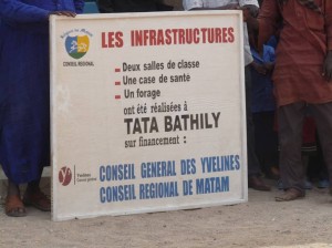 Le village de Tata Bathily a bénéficié de salles de classe, d’une case de santé et d’un forage