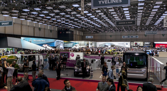 Stand du Conseil General des Yvelines, 83e salon international de l'Auto, Genève, Suisse, 6-mar-2013