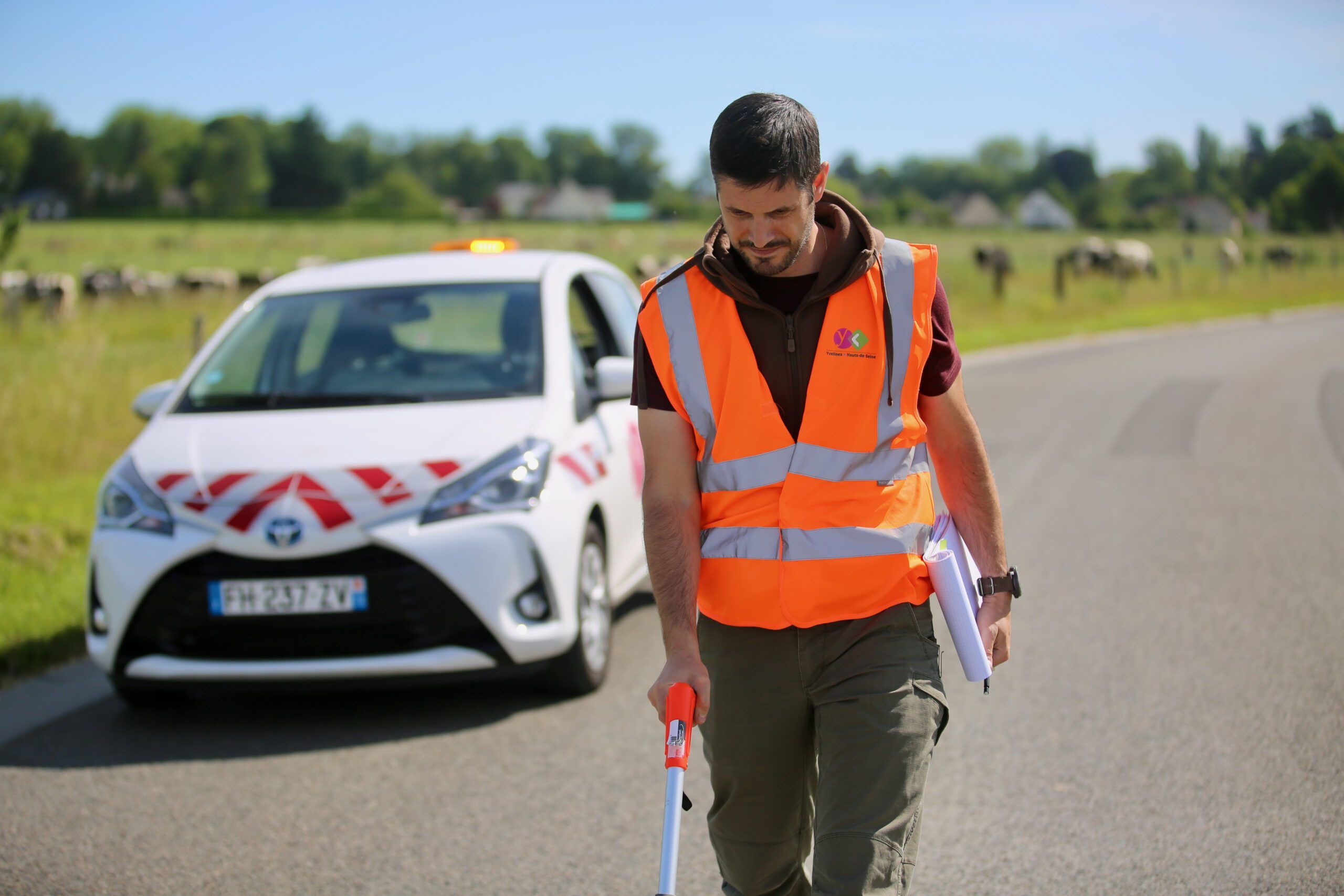 Seine Yvelines Voirie œuvre quotidiennement à la surveillance du réseau routier yvelinois. ©CD78