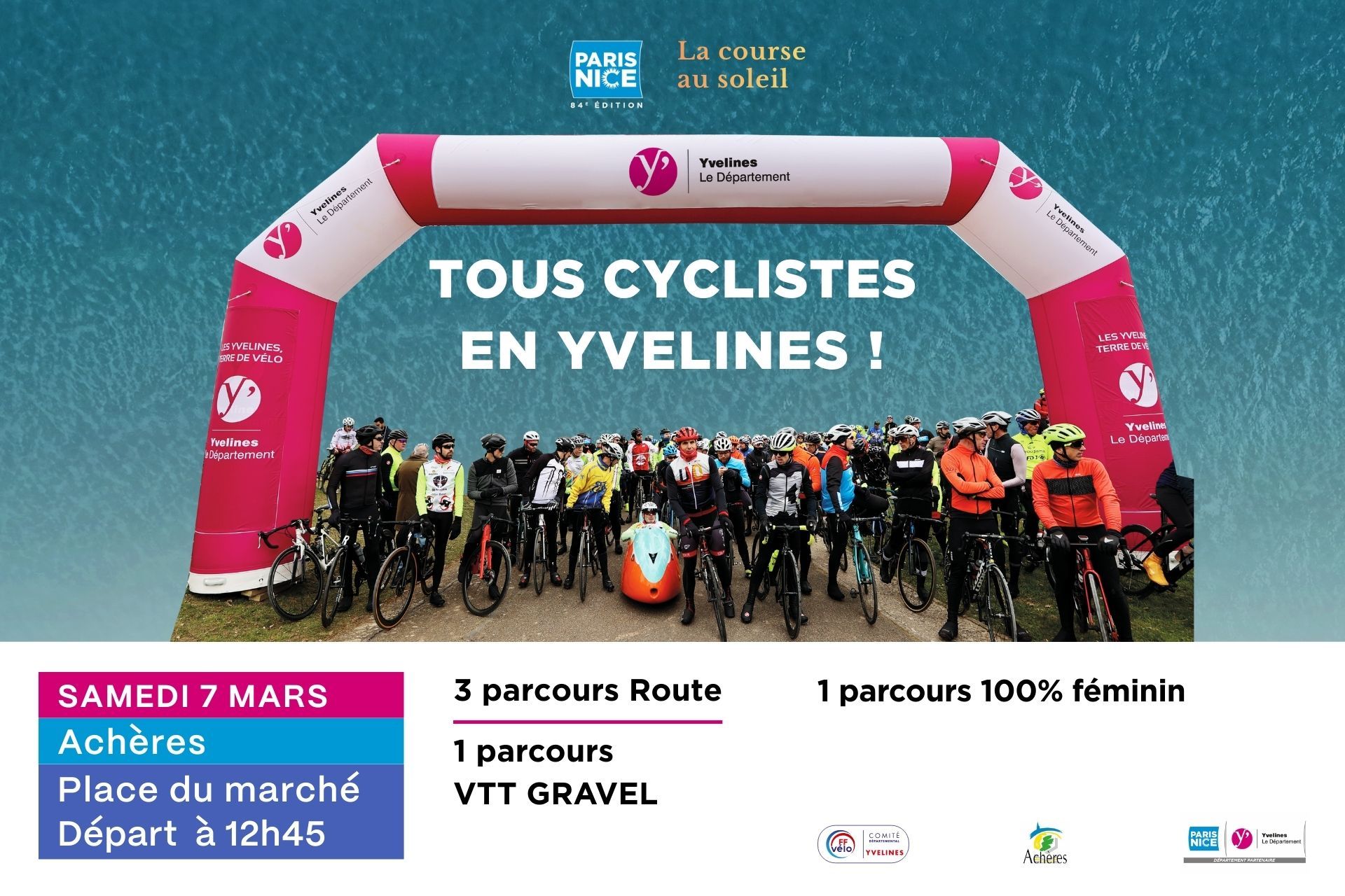 Tous Cyclistes en Yvelines vous proposent plusieurs randonnées gratuites le samedi 7 mars. ©CD78