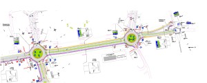 Plan d'aménagement de 2 giratoire RD113 Chambourcy