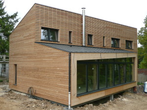 Construction de la première maison passive de France