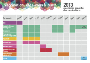 Calendrier vaccinal 2013