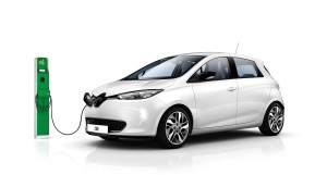 Renault ZOE en action de charge