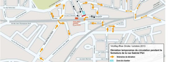 Plan travaux pont provisoire