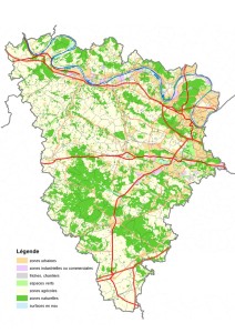 Carte : Occupation des sol dans les Yvelines (2008)