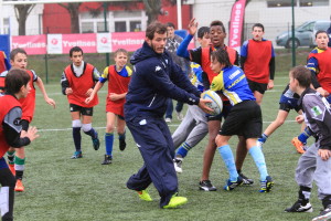 Rugby Racing au collège de Plaisir