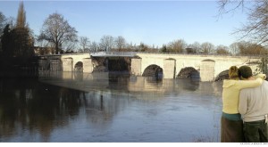 La future passerelle entre Mantes-la-Jolie et Limay