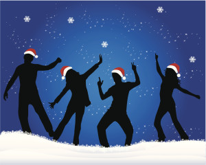 Illustratin college Noel promotion danse musique bilangue