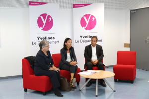 Cécile Dumoulin, Vice-présidente au Conseil départemental déléguée aux collèges et Josette Jean, Conseillère départementale.