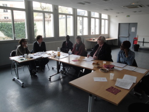 Concertation du jury après le passage des candidats